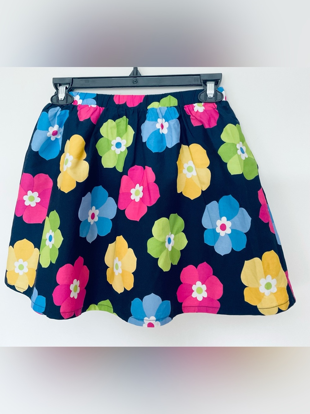 Gymboree Girls Navy Floral Print Skirt - Bright Multi Size 8 (NWT)